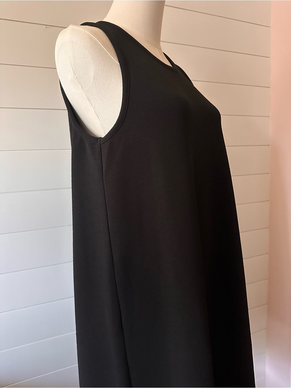 NEW Madewell Black Sleeveless Shift Dress - Picture 3 of 8